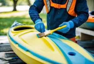 restore the color of a faded composite kayak